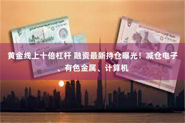 黄金线上十倍杠杆 融资最新持仓曝光！减仓电子、有色金属、计算机