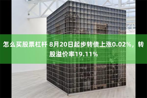 怎么买股票杠杆 8月20日起步转债上涨0.02%，转股溢价率19.11%